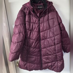Big Chill Women's Purple Puffer Jacket